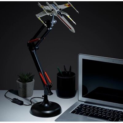 Paladone Star Wars X-Wing Lampe de Bureau Articulée - Lampe de bureau Paladone Star Wars X-Wing Lampe de Bureau Articulée - Lampe de bureau