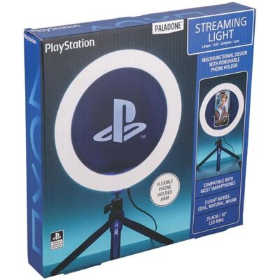 Lampe de streaming PlayStation Paladone - 26cm - Bleu - Lampe de streaming Lampe de streaming PlayStation Paladone - 26cm - Bleu - Lampe de streaming