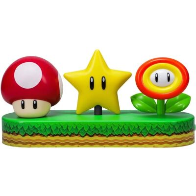 Lampa z ikonami Super Mario od Nintendo - 30cm Dekoracyjna Lampa z ikonami Super Mario od Nintendo - 30cm Dekoracyjna