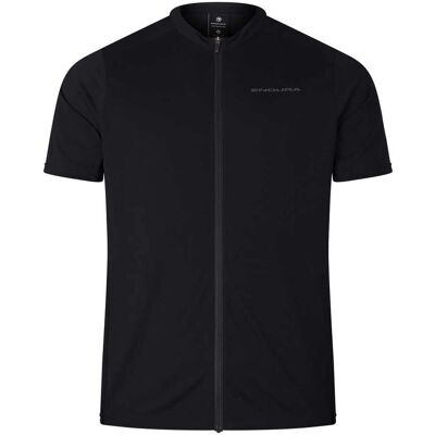 Maillot Endura Loop Zipped à manches courtes noir - Maillot de cyclisme - Publicité Maillot Endura Loop Zipped à manches courtes noir - Maillot de cyclisme - Publicité
