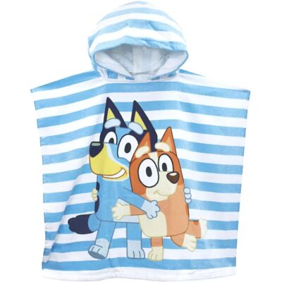 Bluey Ponça com Capuz para Crianças - Roupa de Praia Divertida Bluey Ponça com Capuz para Crianças - Roupa de Praia Divertida
