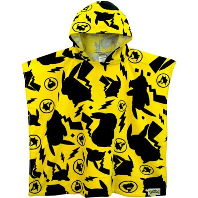 Pokemon Pikachu Hooded Towel Poncho - Unisex Kids Beach Bath Pokemon Pikachu Hooded Towel Poncho - Unisex Kids Beach Bath