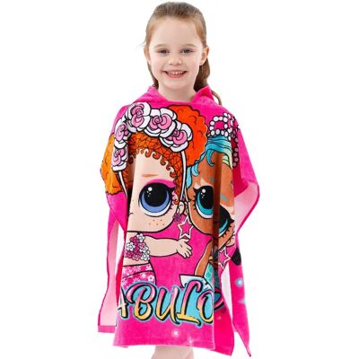 LOL Surprise - Poncho - Pink - 100% Cotton - Bath Towel LOL Surprise - Poncho - Pink - 100% Cotton - Bath Towel