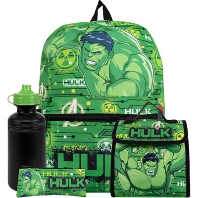 Marvel - Hulk - Green - Lunch bag - Backpack Set Marvel - Hulk - Green - Lunch bag - Backpack Set