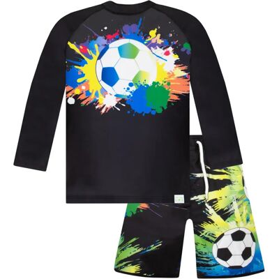 Harry Bear - Football Print Swim Set - Black - Swim Set Harry Bear - Football Print Swim Set - Black - Swim Set