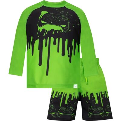 Harry Bear - Gaming Swim Set - Vert - 128-134 cm - Maillot de bain - Publicité Harry Bear - Gaming Swim Set - Vert - 128-134 cm - Maillot de bain - Publicité