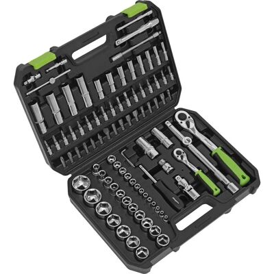 Loops - 94pc PREMIUM Socket Bit Ratchet Set - 1/4 Drive - Socket Set Loops - 94pc PREMIUM Socket Bit Ratchet Set - 1/4 Drive - Socket Set