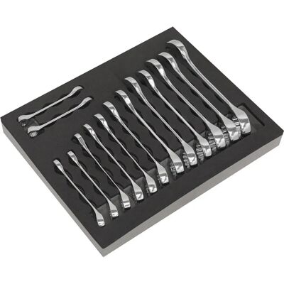 Loops - STUBBY 14pc Short Handled Ring Open Head Spanner Set Loops - STUBBY 14pc Short Handled Ring Open Head Spanner Set