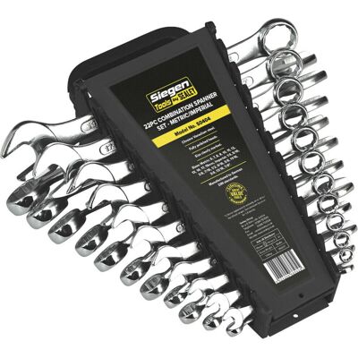 Loops - Slim Handled 22pc Spanner Set - 12 Point Loops - Slim Handled 22pc Spanner Set - 12 Point