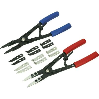 Loops 265mm Circlip Pliers Set - Internal & External - PVC Grip Loops 265mm Circlip Pliers Set - Internal & External - PVC Grip
