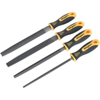 Loops - 4 Piece 200mm Second-Cut - Soft Grip - File Set Loops - 4 Piece 200mm Second-Cut - Soft Grip - File Set