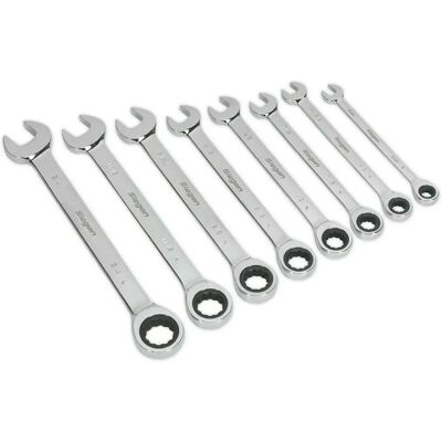 Loops - 8pc Slim Handled Combination Spanner Set Loops - 8pc Slim Handled Combination Spanner Set