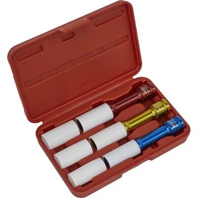 Loops - Long Reach Alloy Wheel Impact Socket Set - 1/2" Sq Drive Loops - Long Reach Alloy Wheel Impact Socket Set - 1/2" Sq Drive