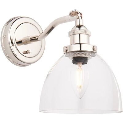 Loops - Bright Nickel Wall Light - Wall Light Fitting Loops - Bright Nickel Wall Light - Wall Light Fitting