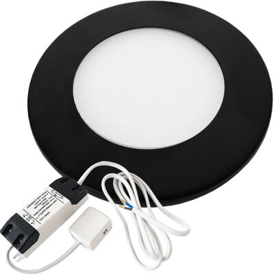 Loops Matt Black Ultra-Slim Round Under Cabinet Kitchen Light & Driver Kit - Warm White - LED Loops Matt Black Ultra-Slim Round Under Cabinet Kitchen Light & Driver Kit - Warm White - LED