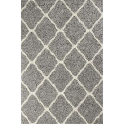 THE RUGS - Myshaggy Collection Moroccan Design - Grey - Rug THE RUGS - Myshaggy Collection Moroccan Design - Grey - Rug