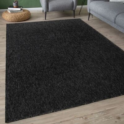 THE RUGS - Flex Low Pile Rugs - Dark Grey - 80x150cm Rug THE RUGS - Flex Low Pile Rugs - Dark Grey - 80x150cm Rug
