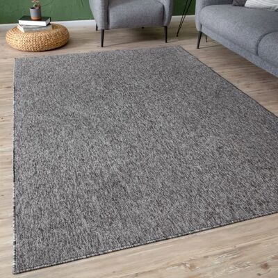 THE RUGS - Flex Low Pile Rug - Grey - 140x200 - Rug THE RUGS - Flex Low Pile Rug - Grey - 140x200 - Rug