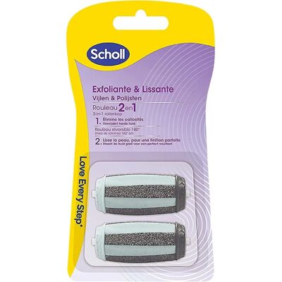 Scholl Model X2 - 2w-1 Peeling i Wygładzanie Rolki Zamienne - Pielęgnacja Stóp Scholl Model X2 - 2w-1 Peeling i Wygładzanie Rolki Zamienne - Pielęgnacja Stóp