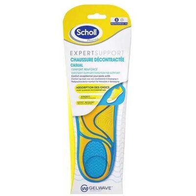 Semelles de soutien expert Scholl pour usage quotidien - Taille S & L - Confort & Hygiène - Publicité Semelles de soutien expert Scholl pour usage quotidien - Taille S & L - Confort & Hygiène - Publicité