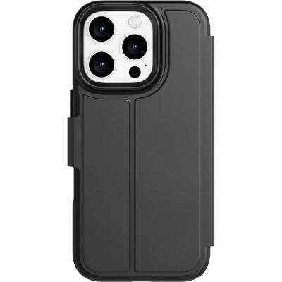 Tech21 Evo Lite Wallet Lederen Hoesje voor iPhone 16 Pro - Zwart Tech21 Evo Lite Wallet Lederen Hoesje voor iPhone 16 Pro - Zwart