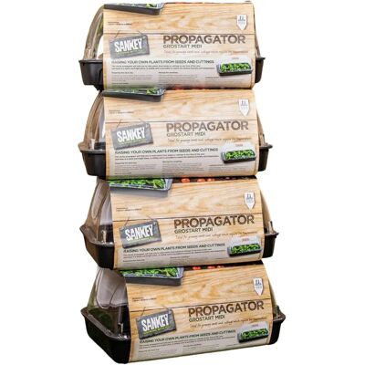 Samuel Alexander 4 x 38cm Unheated Seed Starter Tray - Seedling Propagator Samuel Alexander 4 x 38cm Unheated Seed Starter Tray - Seedling Propagator