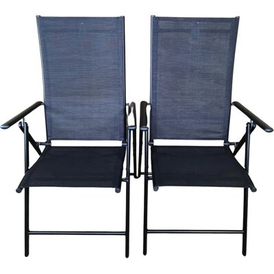Samuel Alexander 2 x Multi Position High Back Reclining Garden - Garden Chair Samuel Alexander 2 x Multi Position High Back Reclining Garden - Garden Chair