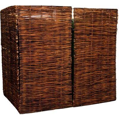 Samuel Alexander 1.16m x 1.22m Double Garden Patio Willow Wheelie Bin Screen Hideaway Samuel Alexander 1.16m x 1.22m Double Garden Patio Willow Wheelie Bin Screen Hideaway