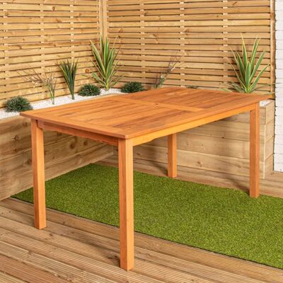 Samuel Alexander Grasmere Outdoor 6 Person Rectangular Wooden Garden Table Samuel Alexander Grasmere Outdoor 6 Person Rectangular Wooden Garden Table