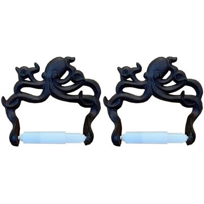 Selections - Octopus Loo Roll Holder - Cast Iron Selections - Octopus Loo Roll Holder - Cast Iron