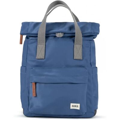 Roka London Borse Canfield B Piccolo Nylon Riciclato Blu Bruciato - Borsa Roka London Borse Canfield B Piccolo Nylon Riciclato Blu Bruciato - Borsa