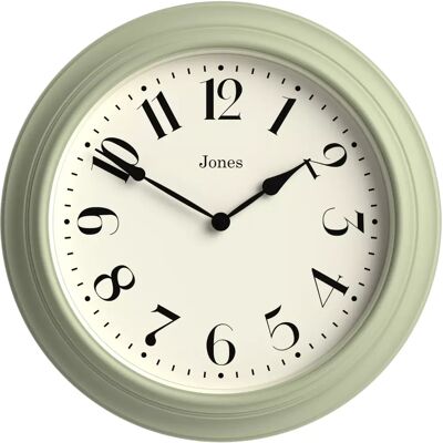 Jones Clocks - Fenchurch - Desert Sage - Analogue Wall Clock Jones Clocks - Fenchurch - Desert Sage - Analogue Wall Clock