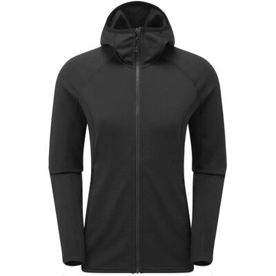 Sudadera con capucha Montane Protium - Negro - Ajuste ceñido - Forro polar con capucha Sudadera con capucha Montane Protium - Negro - Ajuste ceñido - Forro polar con capucha
