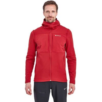 Giacca con cappuccio Montane Fury XT - AW23 Rosso Medio Giacca con cappuccio Montane Fury XT - AW23 Rosso Medio