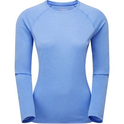 Camiseta de manga larga Dart de Montane para mujer - Aciano - Capas técnicas para todas las estaciones Camiseta de manga larga Dart de Montane para mujer - Aciano - Capas técnicas para todas las estaciones