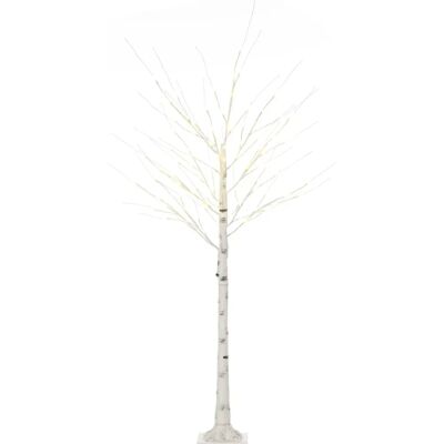 HOMCOM 6ft Artificial White Birch Tree - Indoor Decor HOMCOM 6ft Artificial White Birch Tree - Indoor Decor
