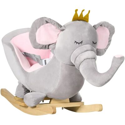 HOMCOM Baby Rocking Elephant - Baby Rocking Toy for 18-36 Months HOMCOM Baby Rocking Elephant - Baby Rocking Toy for 18-36 Months