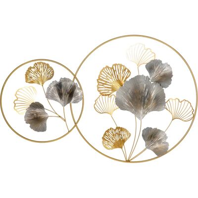 HOMCOM - Ginkgo Leaves - Gold - Metal - Wall Art HOMCOM - Ginkgo Leaves - Gold - Metal - Wall Art