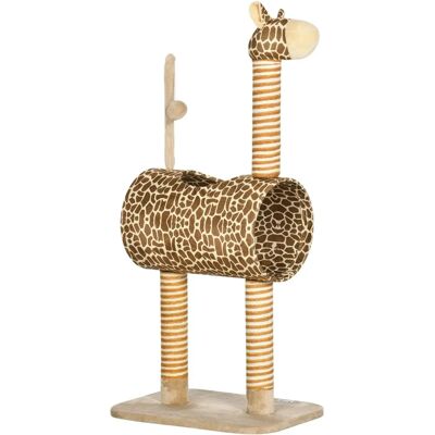 PawHut Cat Tree Giraffe Tower - Scratching Posts & Tunnel PawHut Cat Tree Giraffe Tower - Scratching Posts & Tunnel