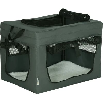 PawHut Portable Pet Carrier Grey - Soft Sided for Dogs & Cats PawHut Portable Pet Carrier Grey - Soft Sided for Dogs & Cats