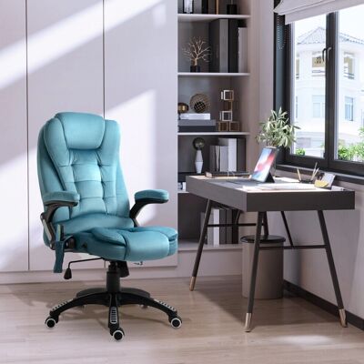 VINSETTO Executive Reclining Chair - Heating Massage Points - Blue - Office Use VINSETTO Executive Reclining Chair - Heating Massage Points - Blue - Office Use