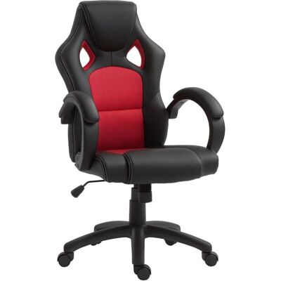 Vinsetto - Racing Gaming Chair - Red - Wheels - Chair Vinsetto - Racing Gaming Chair - Red - Wheels - Chair