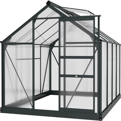 Outsunny - 6x8ft Polycarbonate - Greenhouse Outsunny - 6x8ft Polycarbonate - Greenhouse
