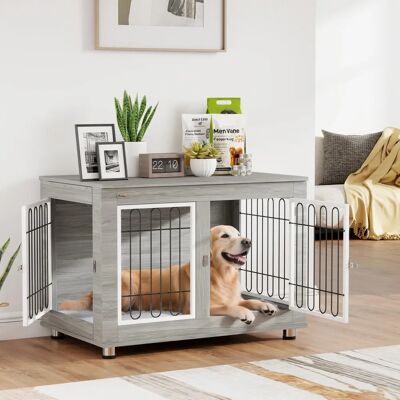PawHut Dog Crate Furniture Side End Table - Large, for Medium & Large Dogs PawHut Dog Crate Furniture Side End Table - Large, for Medium & Large Dogs