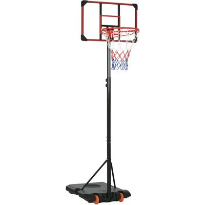 SPORTNOW Kids Adjustable Basketball Hoop - Steel, 1.8-2m, Black - Basketball Hoop SPORTNOW Kids Adjustable Basketball Hoop - Steel, 1.8-2m, Black - Basketball Hoop