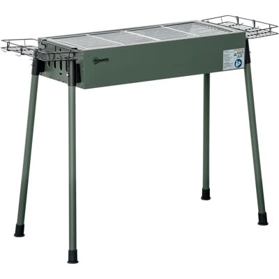 Outsunny Portable Charcoal Barbecue BBQ Grill with Seasoning Baskets and Hooks - Barbecue Grill Outsunny Portable Charcoal Barbecue BBQ Grill with Seasoning Baskets and Hooks - Barbecue Grill