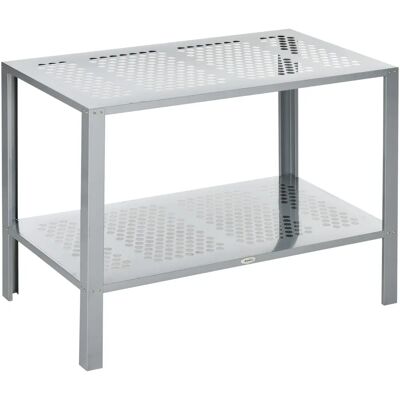Outsunny 2-Tier Plant Stand - Garden & Indoor Display Outsunny 2-Tier Plant Stand - Garden & Indoor Display