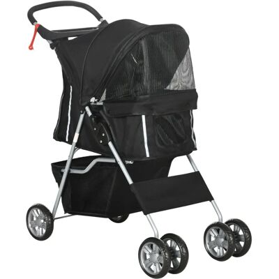 PawHut Pet Stroller - Small Foldable Travel Carrier for Dogs & Cats PawHut Pet Stroller - Small Foldable Travel Carrier for Dogs & Cats