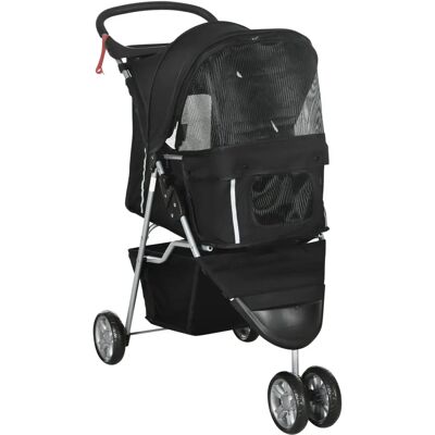PawHut Pet Travel Stroller - Small Dog Carrier - Foldable PawHut Pet Travel Stroller - Small Dog Carrier - Foldable
