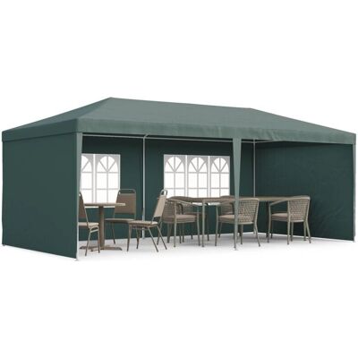 Outsunny 6x3 m Party Tent Gazebo Canopy with Windows and Side Panels - Party Tent Outsunny 6x3 m Party Tent Gazebo Canopy with Windows and Side Panels - Party Tent